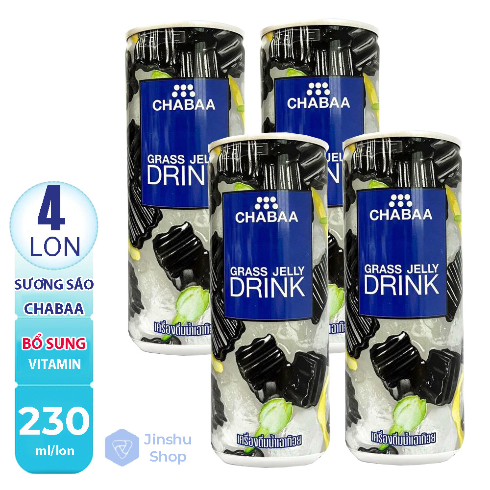 [HCM][MÙI VỊ THƠM NGON - ĐÃ KHÁT] Combo 4 Lon x 230ml Nước Sương Sáo Chabaa Thái lan. (Date : 24 tháng)-[ 12.12 Hot Deals ]