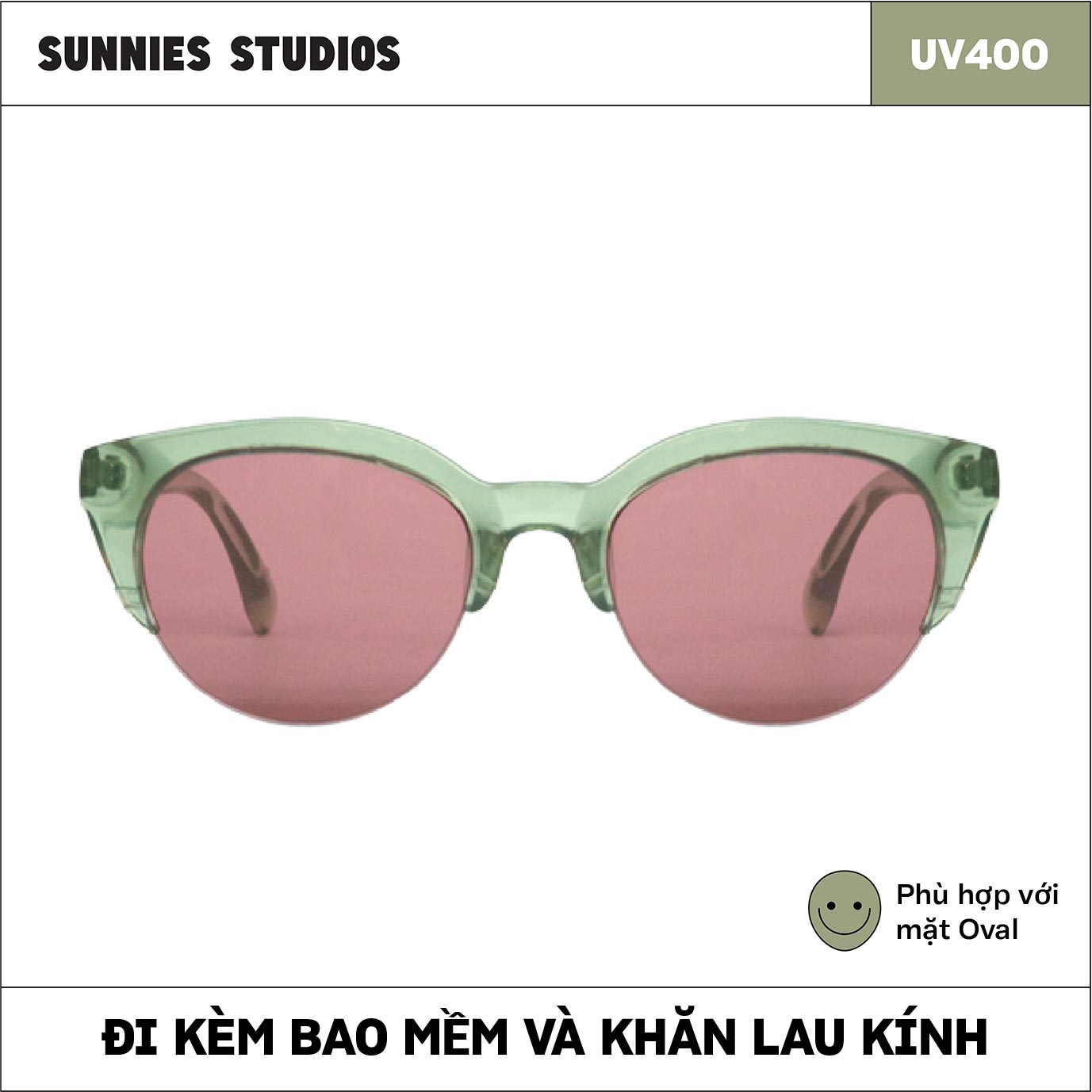Kính mát Sunnies Studios Gọng Mắt Mèo Norra in Watermelon