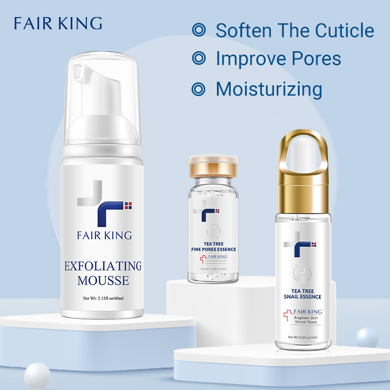 FAIR KING Serum bổ sung tinh chất nhớt ốc sên Hyaluronic Acid dưỡng ẩm chống lão hóa + Tinh chất trà xanh chăm sóc lỗ chân lông + Kem dưỡng trắng da - INTL