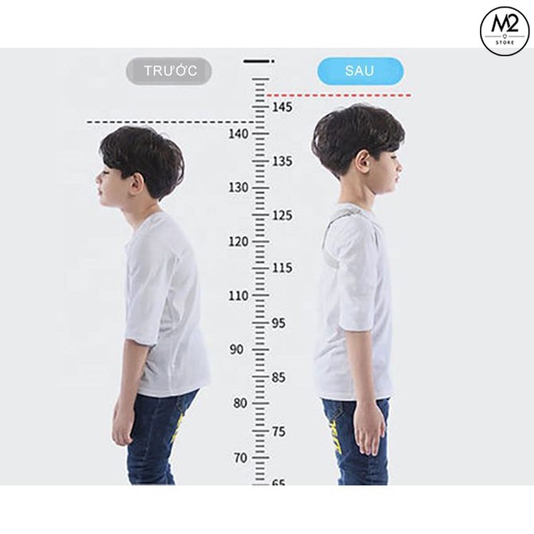 Đai chống gù lưng điện tử {LOẠI TỐT} thông minh cho trẻ em bé trai bé gái báo rung công nghệ Nhật Bản XIMO DCGL02