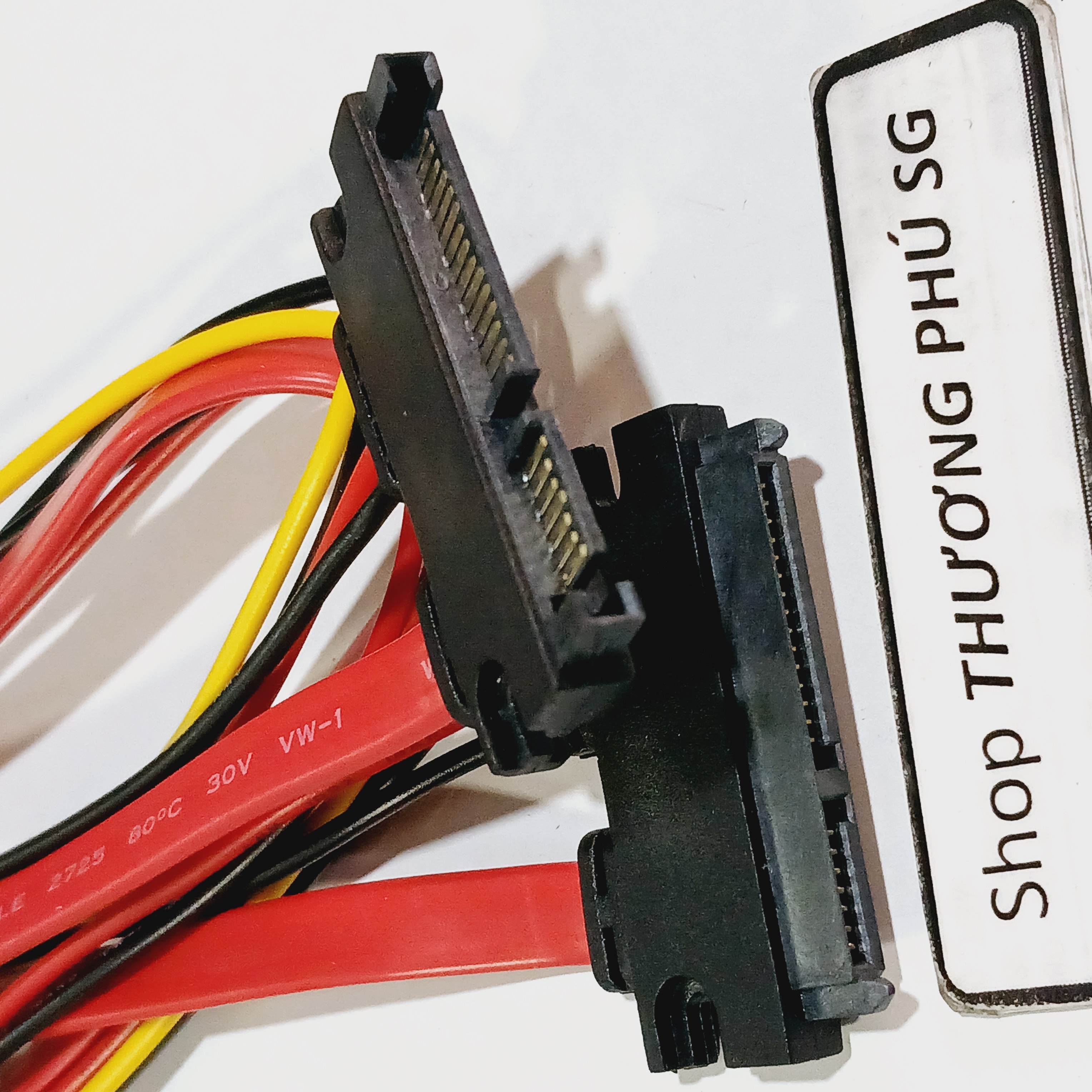 Cáp nối dài sata (gồm nguồn và cáp sata / cáp dài 50cm (1 đầu đực ra 1 đầu cái)
