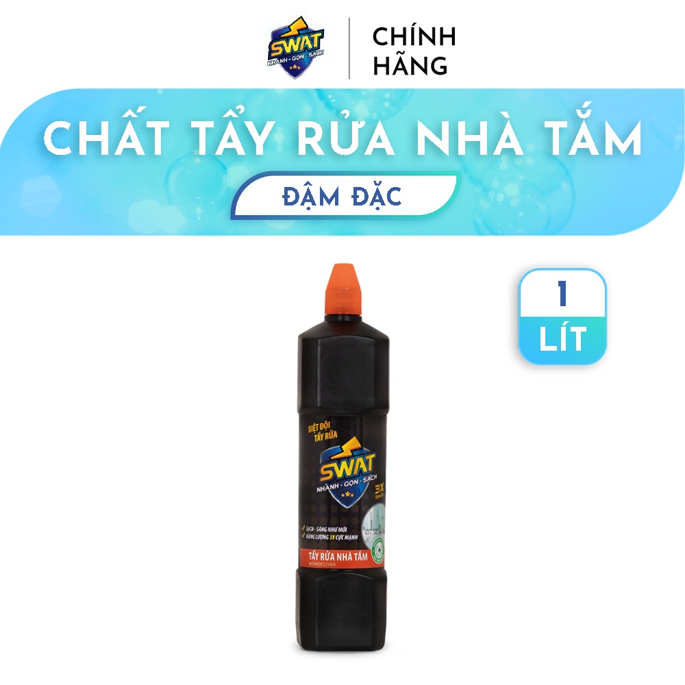 Chất tẩy rửa nhà tắm swat đậm đặc 1 lít - tiện dụng
