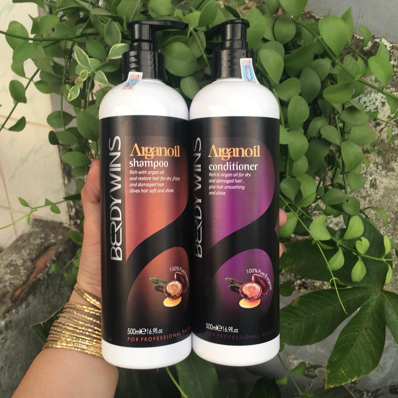 Cặp dầu gội xả phục hời và dưỡng tóc mềm mượt berdywins ý 500ml x 2