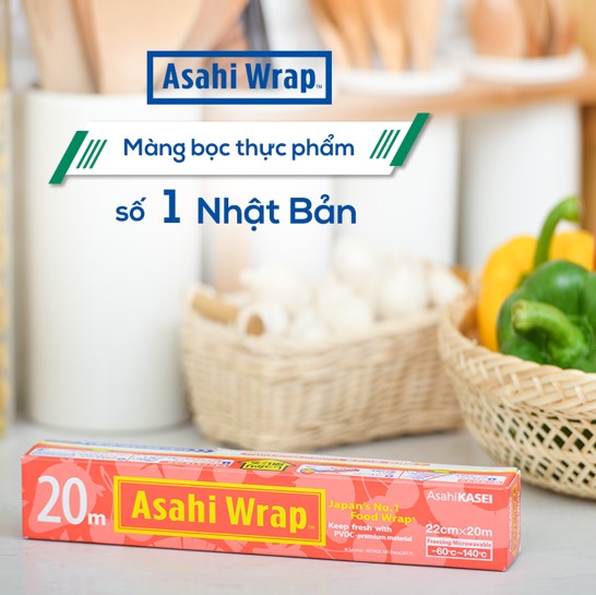 Màng bọc thực phẩm Nhật Bản Asahi Wrap 22cm x 20m