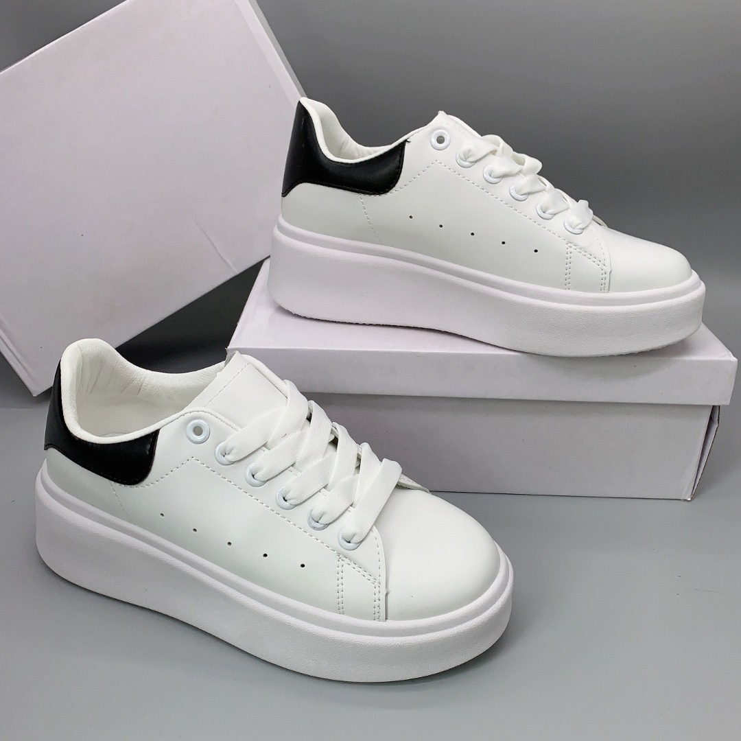 Giày thể thao nữ - sneaker nữ trắng đôn đế tăng chiều cao - shop giày thể thao viva online