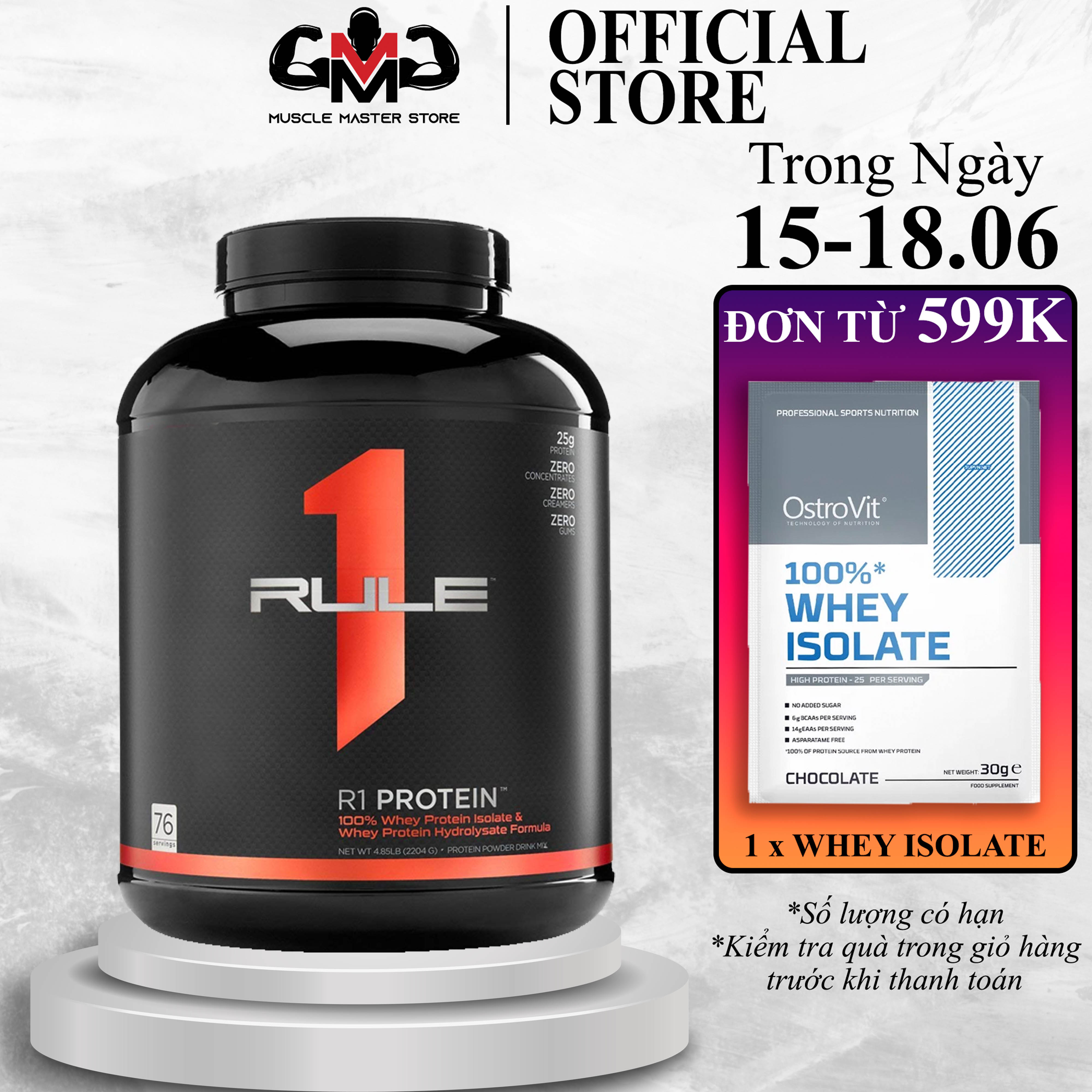 Thực Phẩm Bổ Sung Rule 1 Protein 5lbs