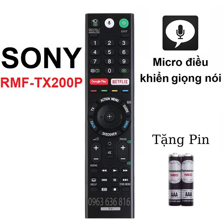 Remote điều khiển tivi sony rmf-tx200p - hàng mới