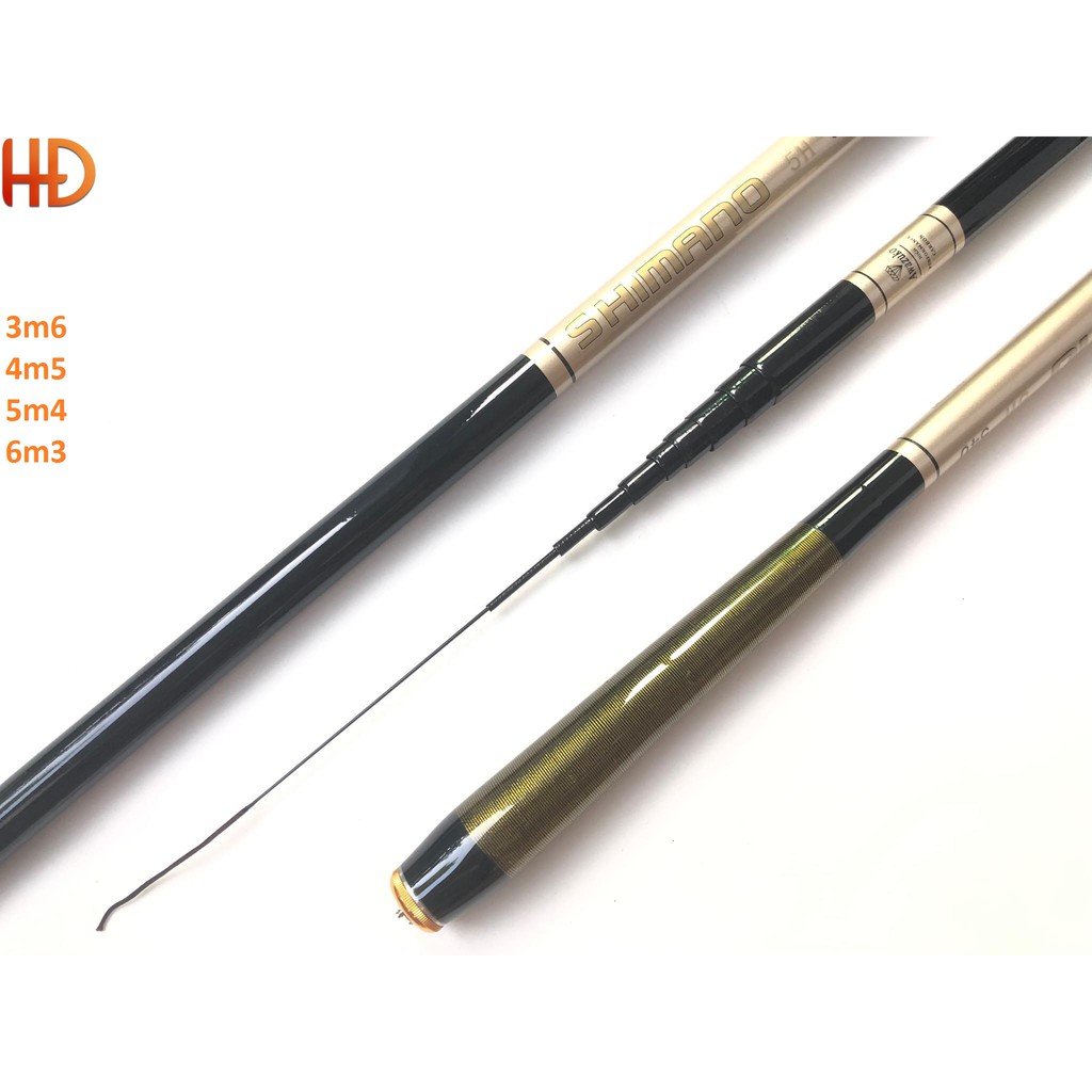 Cần cây tay, cần đơn Shimano 5h 3m6 / 4M5 / 5M4 / 6M4. Cần cuốn chỉ 5h