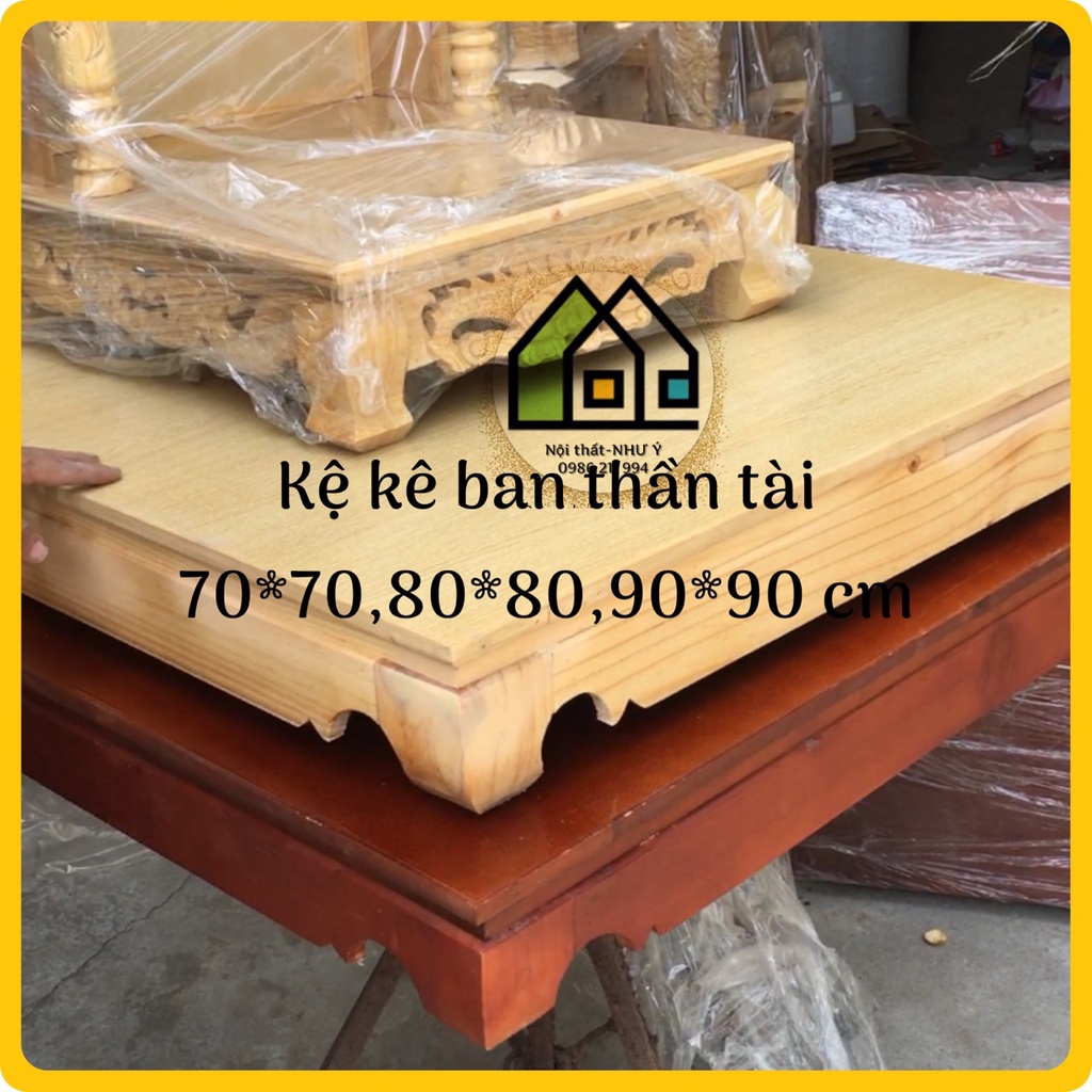 Bệ kê ban thần tài chân quỳ để ban thần tài, thổ địa các kích thước