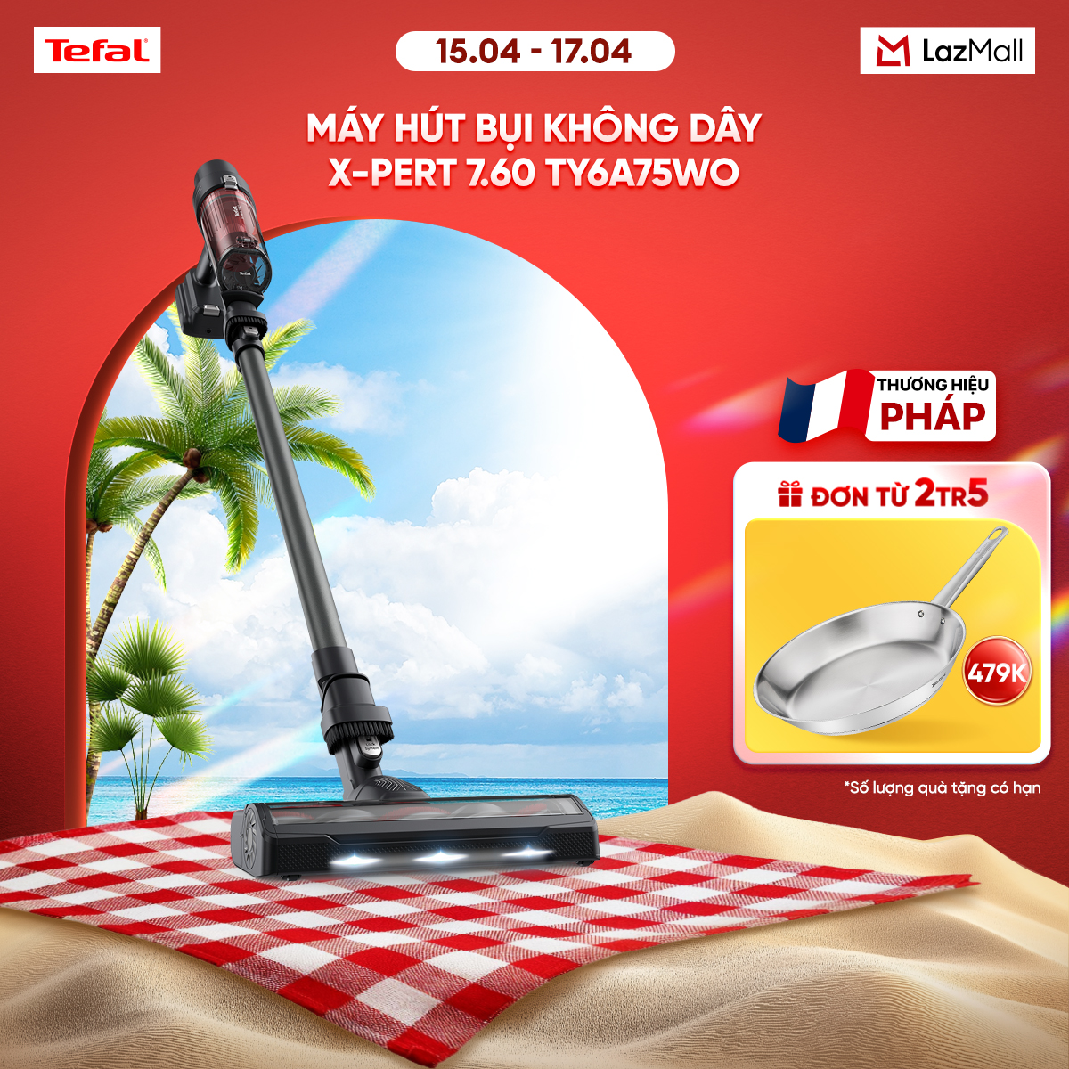 Máy hút bụi không dây thân gập X-PERT 7.60