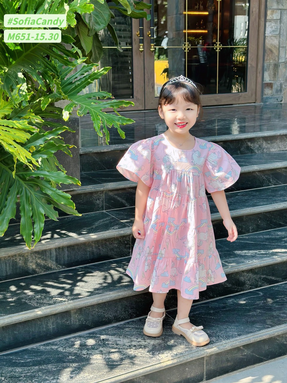 Đầm babydoll pony sofia candy