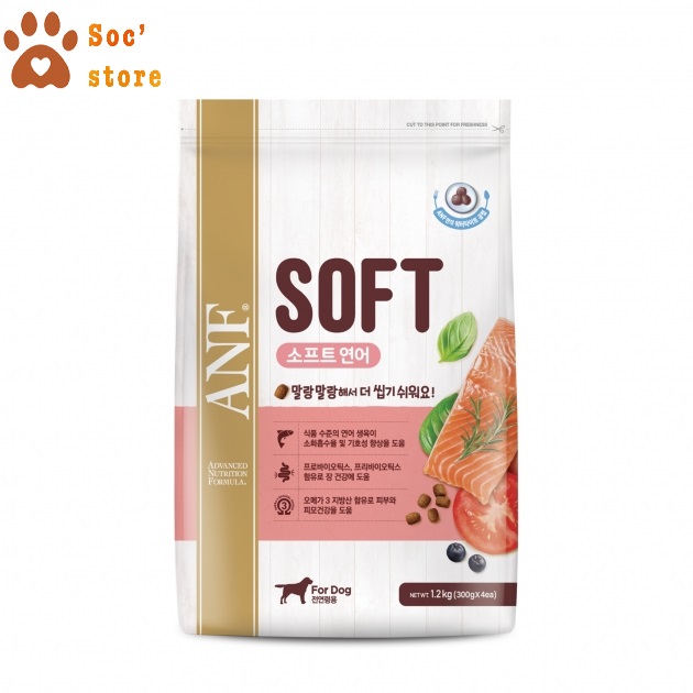 Thức ăn hạt mềm cho chó ANF SOFT 1.2KG