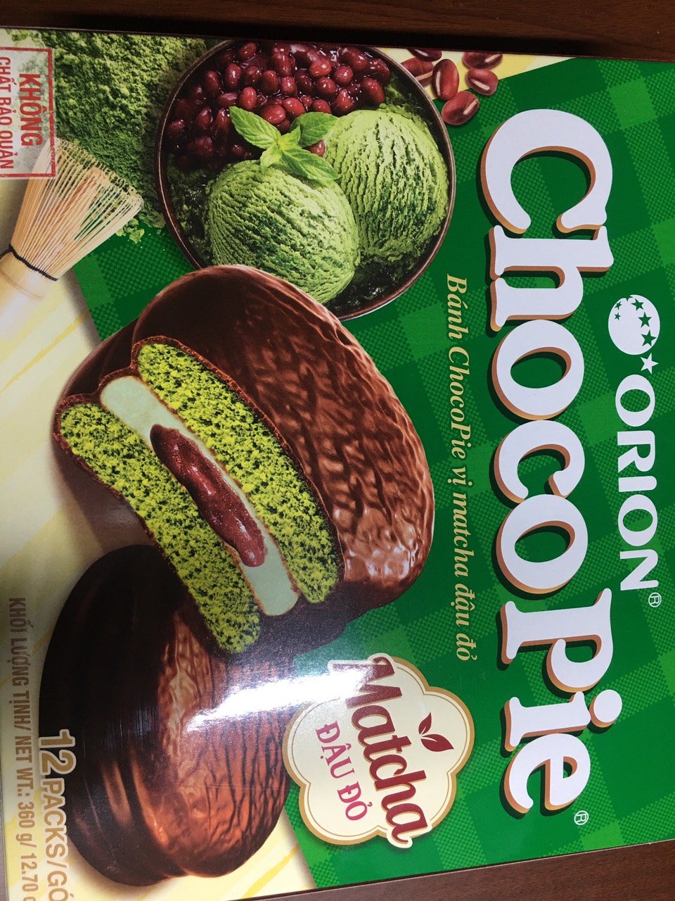 Bánh chocopie maccha 12p dale