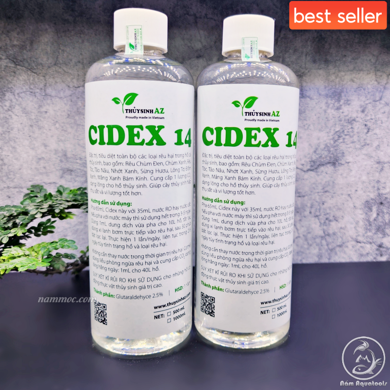 Cidex 14 - Dung Dịch Diệt Rêu Hại Cho Bể Thuỷ Sinh