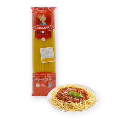 Mỳ Ý sợi vừa Pasta ZARA Spaghetti số 3 gói 500g
