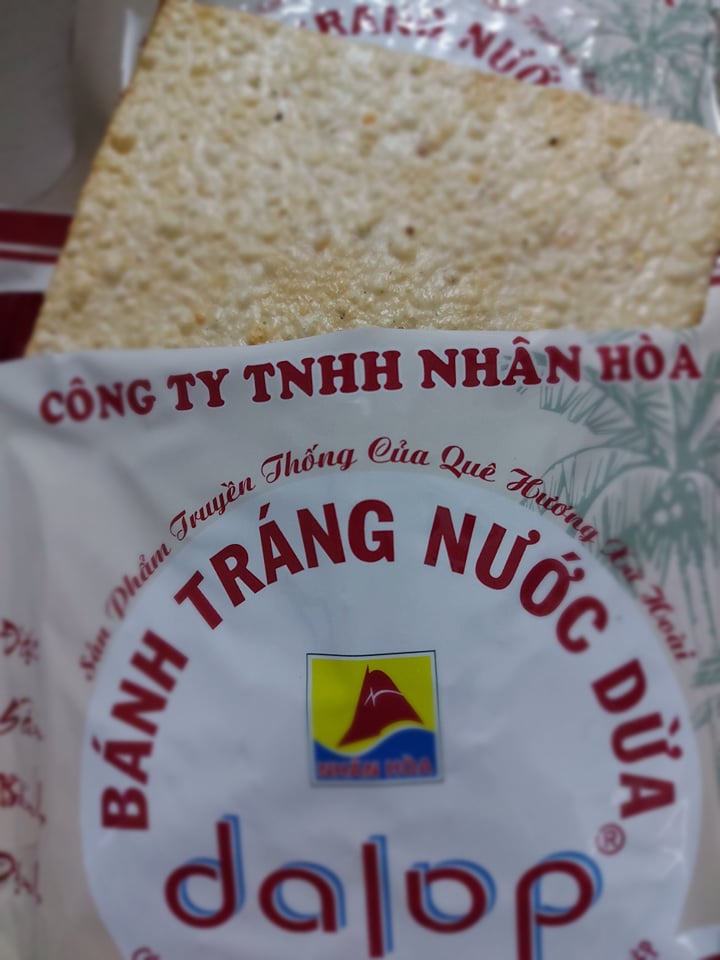 Bánh tráng nước cốt dừa Dalop nướng sẵn- Đặc sản xứ Hoài Bình Định