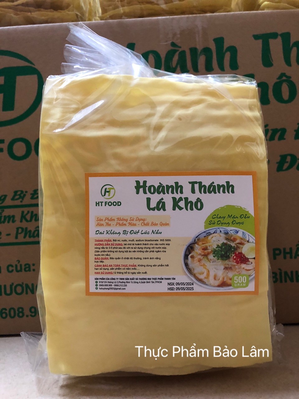 Hoành thánh lá khô bịch 500g