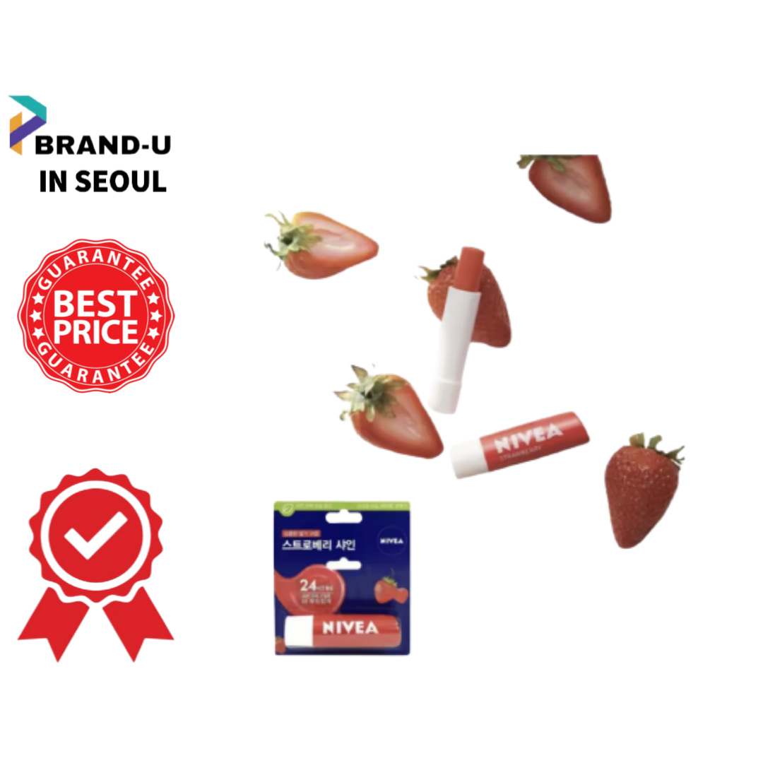 Son dưỡng ẩm môi Nivea Hương Dâu Strawberry Shine