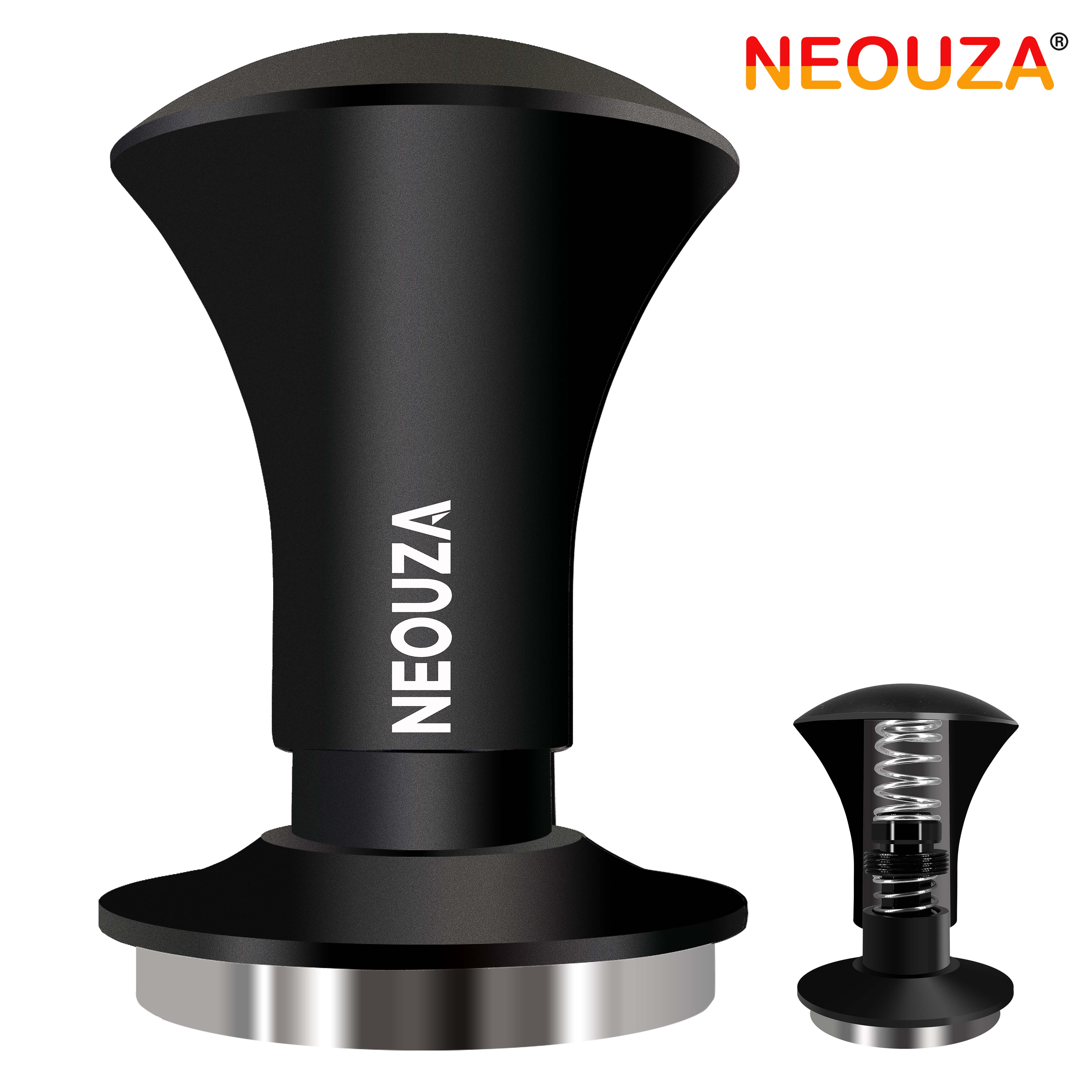 Neouza máy nén espresso V2 49/51/53/58mm kép hiệu chuẩn mùa xuân nạp cho máy pha cà phê portafilter, chống lực đè lệch, xử lý tinh tế, không gỉ gợn cơ sở