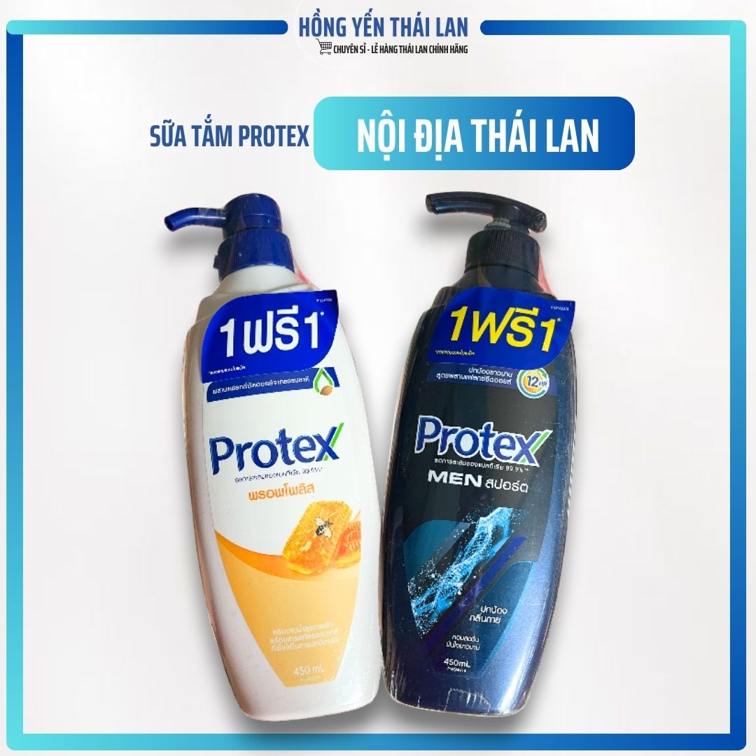 [Bản nội địa Thái] Sữa Tắm Protex Thái Lan chai 450ml - Khử Mùi - 2 Màu