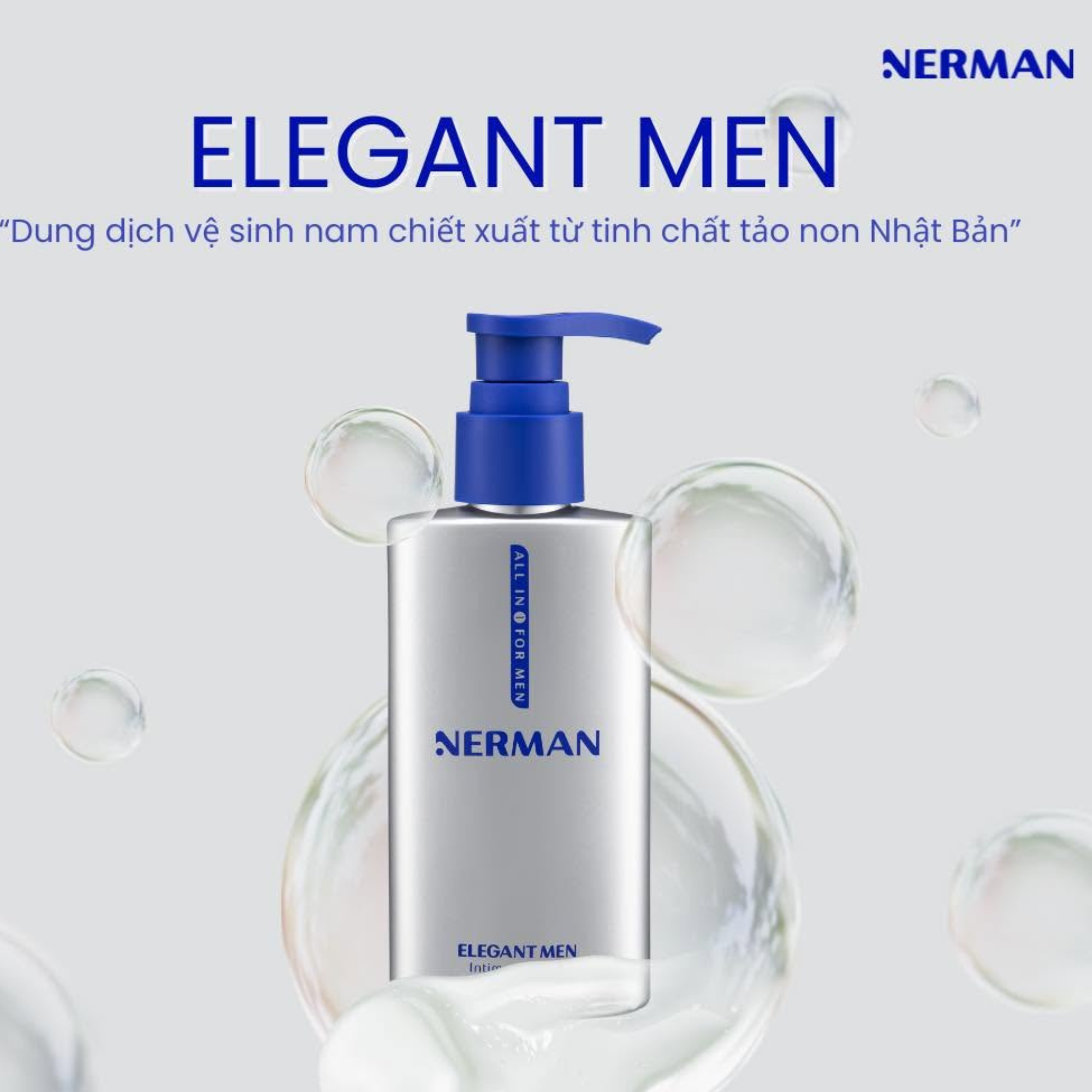 Dung dịch vệ sinh nam giới Nerman Elegant Men Nerman hương nước hoa 100ml/ chai - Ha Chi JSC