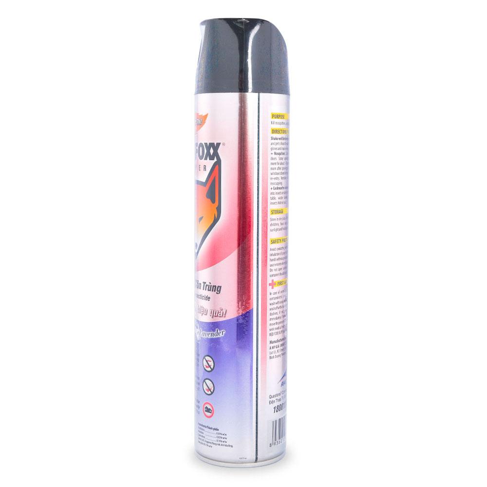 Xịt Muỗi Red Foxx Power Hương Lavender Chai 600ml