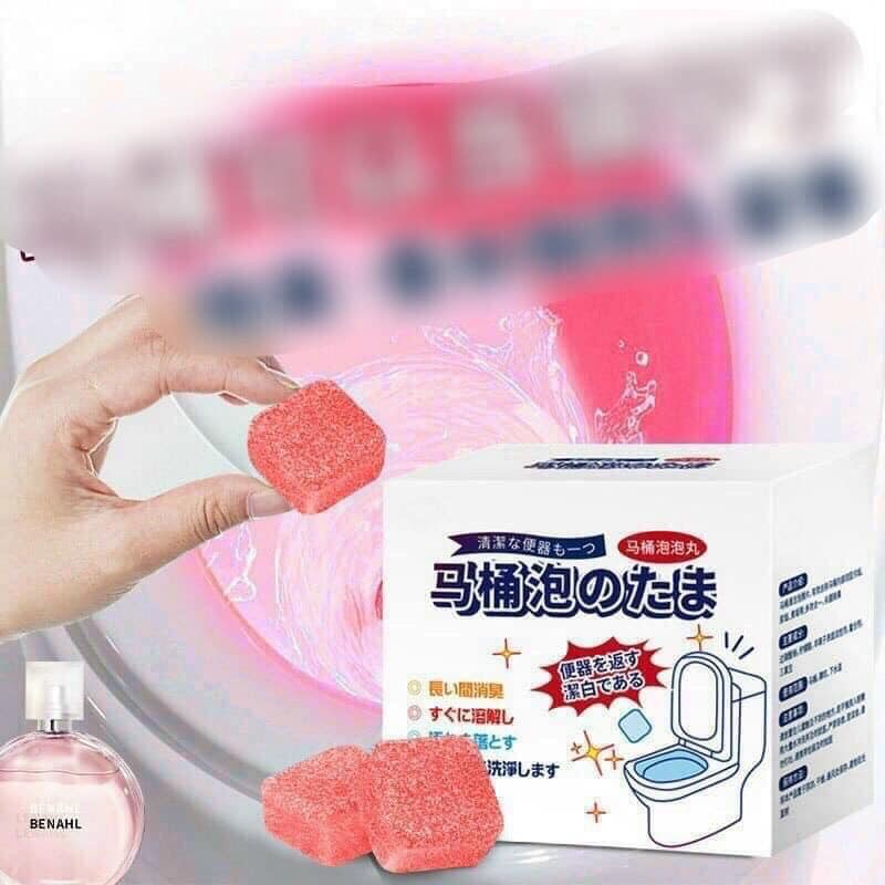 Hộp 12 viên sủi khử mùi và thông tắc bồn cầu