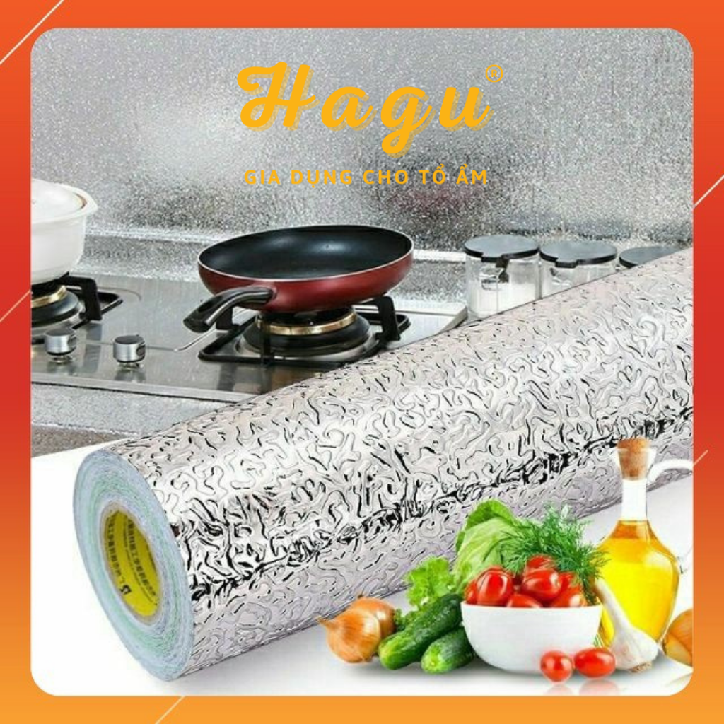 Cuộn giấy bạc dán bếp chống thấm, chống cháy hagu