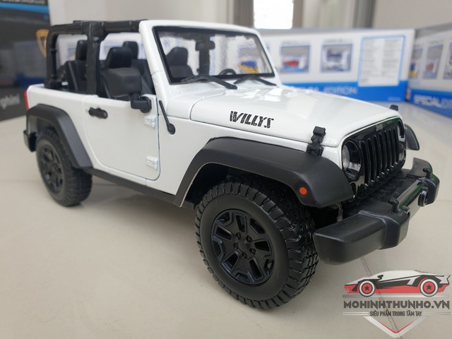 Xe mô hình Jeep Wrangler Rubicon, tỉ lệ 1:18