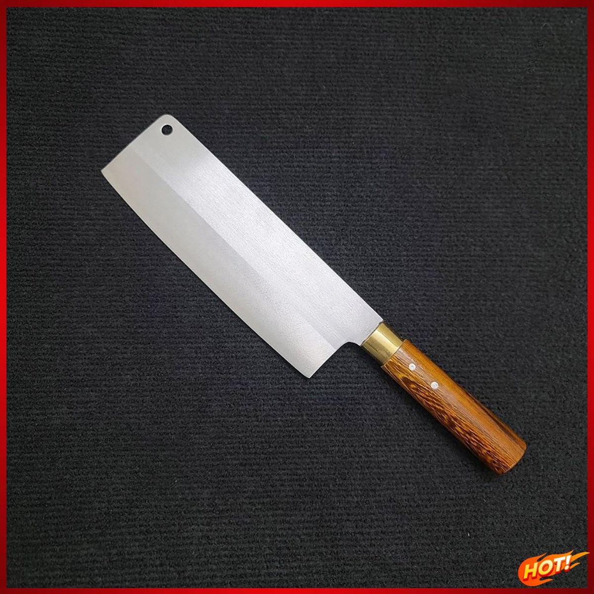 Dao thái thép trắng không gỉ rèn thủ công làng nghề