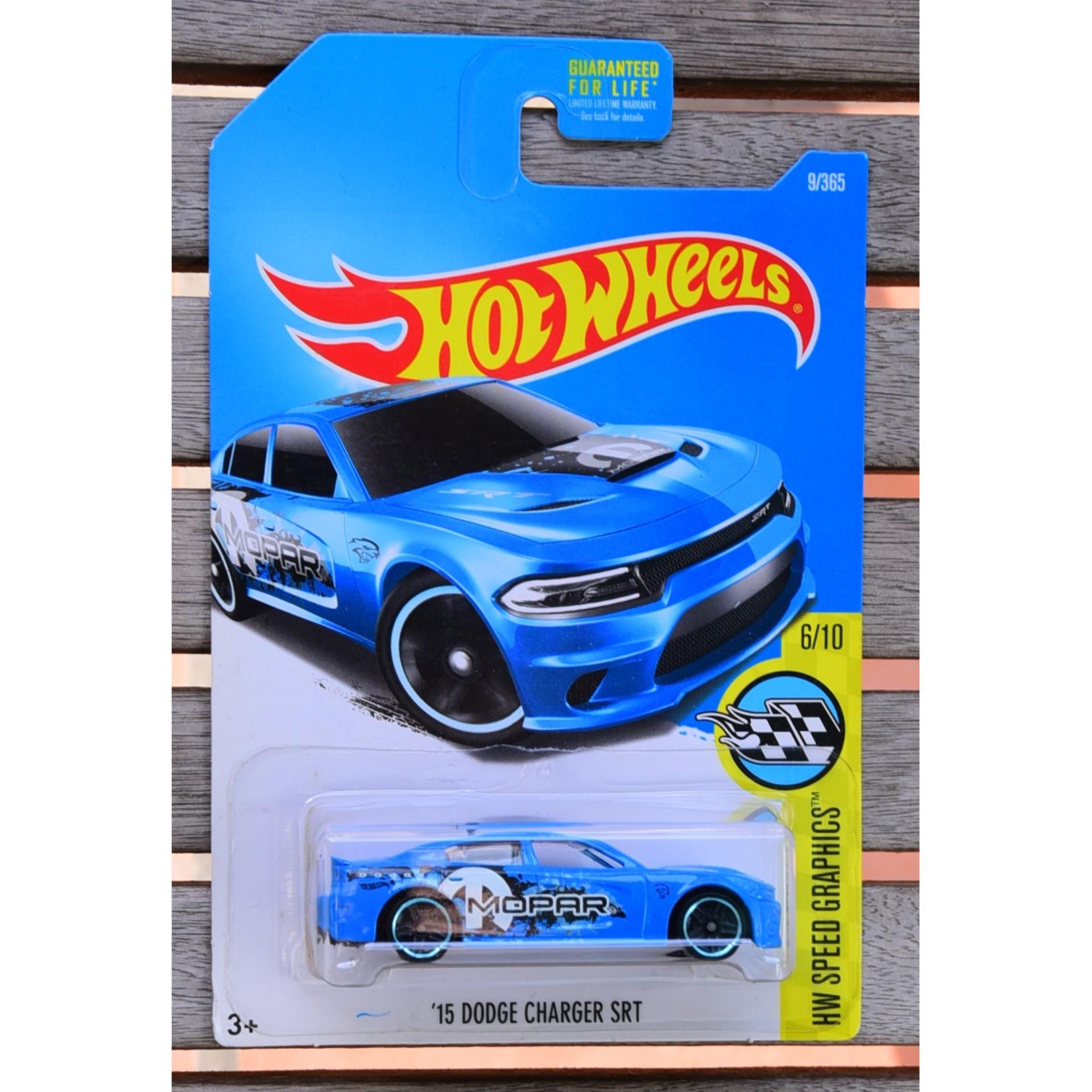 Xe ô tô mô hình tỉ lệ 1:64 hot wheels '15 dodge charger srt mopar 9/365