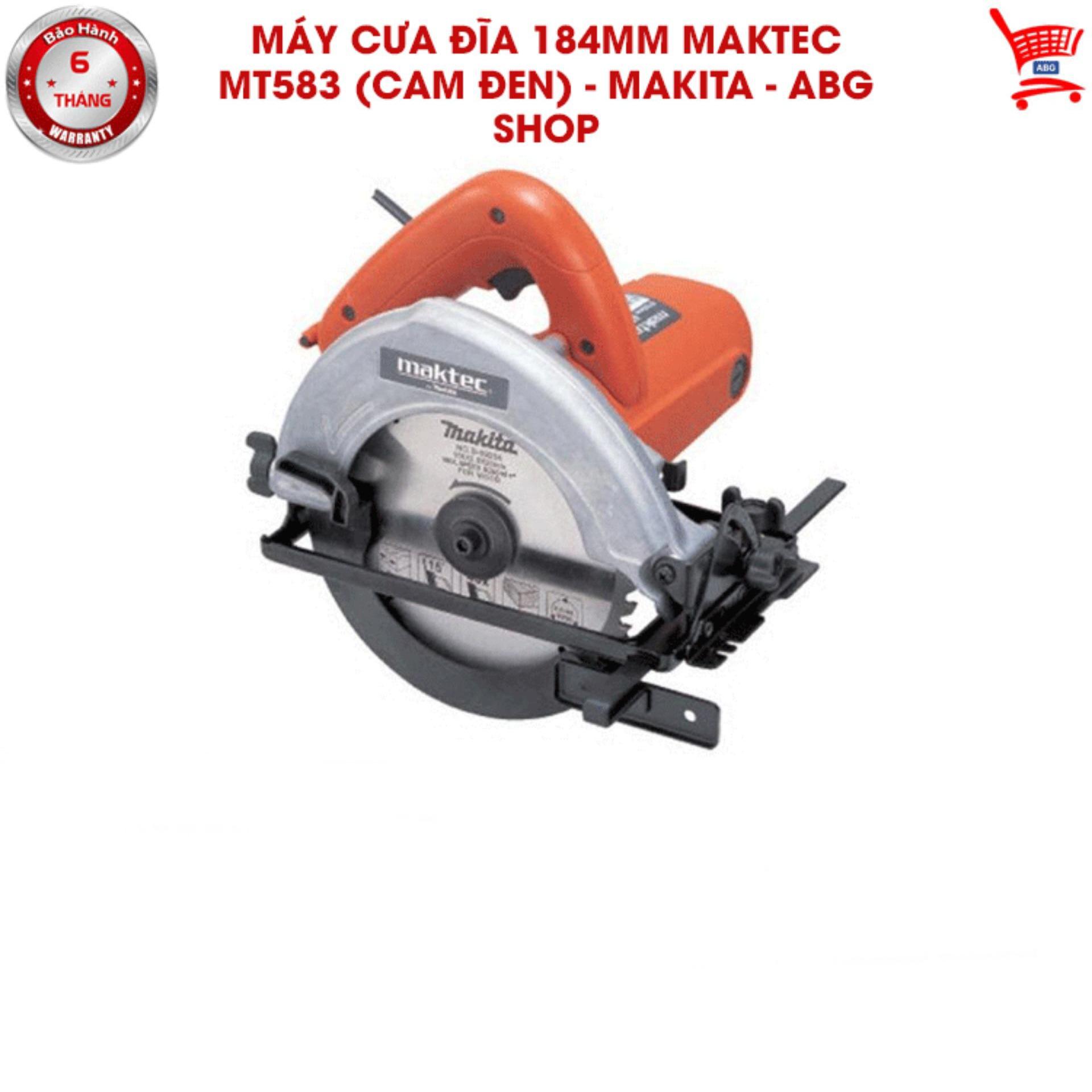 Máy cưa đĩa 184mm Maktec MT583 (Cam đen) - Makita - ABG shop