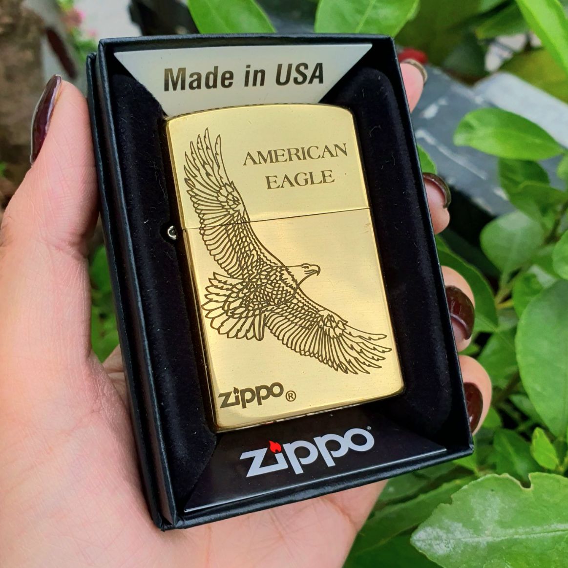 Bật Lửa Zippo American Eagle Chim Ưng Đời La Mã  ( Tặng Kèm Đá Bấc Xịn ) Hộp Quẹt Thích Hợp Làm Quà Tặng (KHÔNG XĂNG)