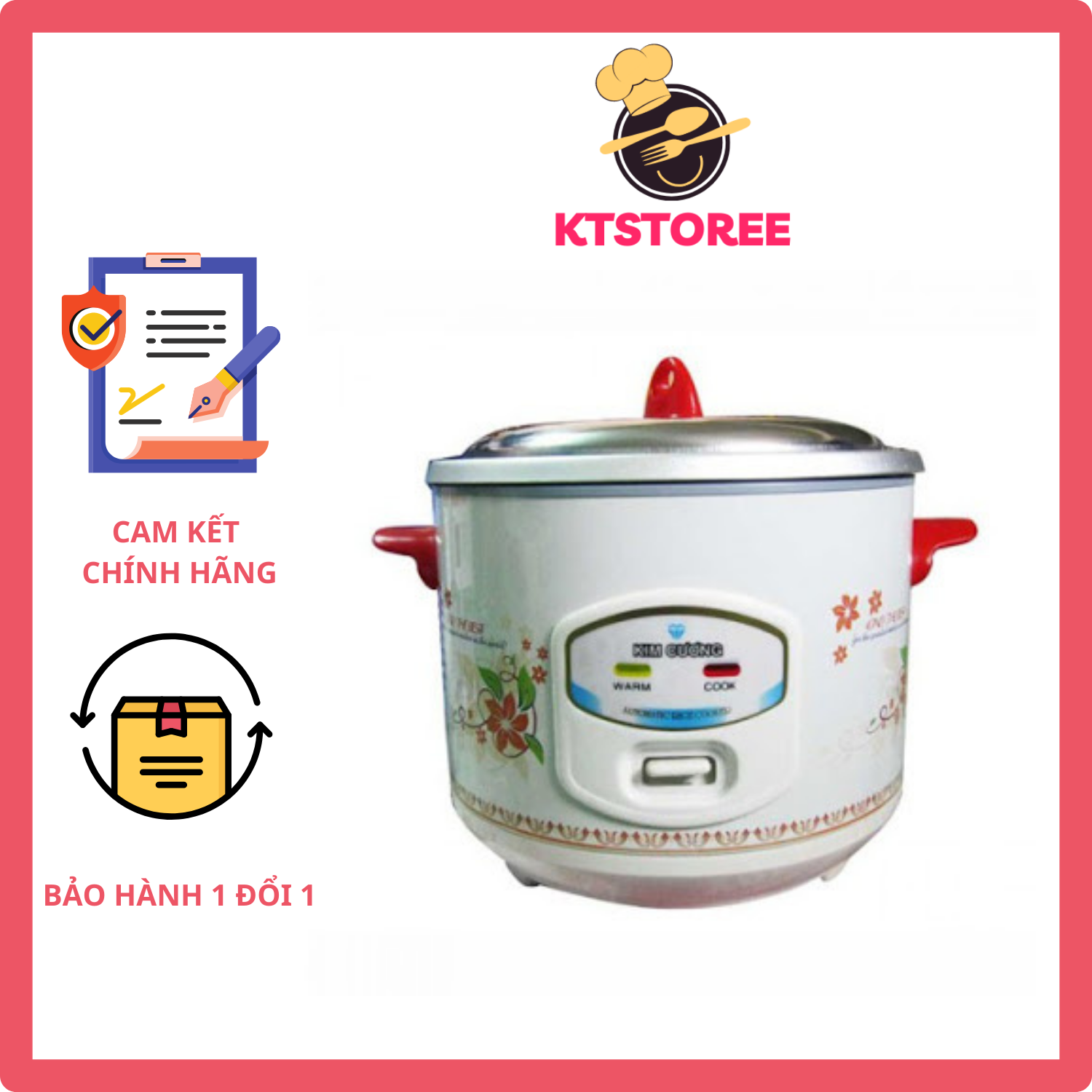 Nồi cơm điện nắp rời kim cương kc18 1.8 lít
