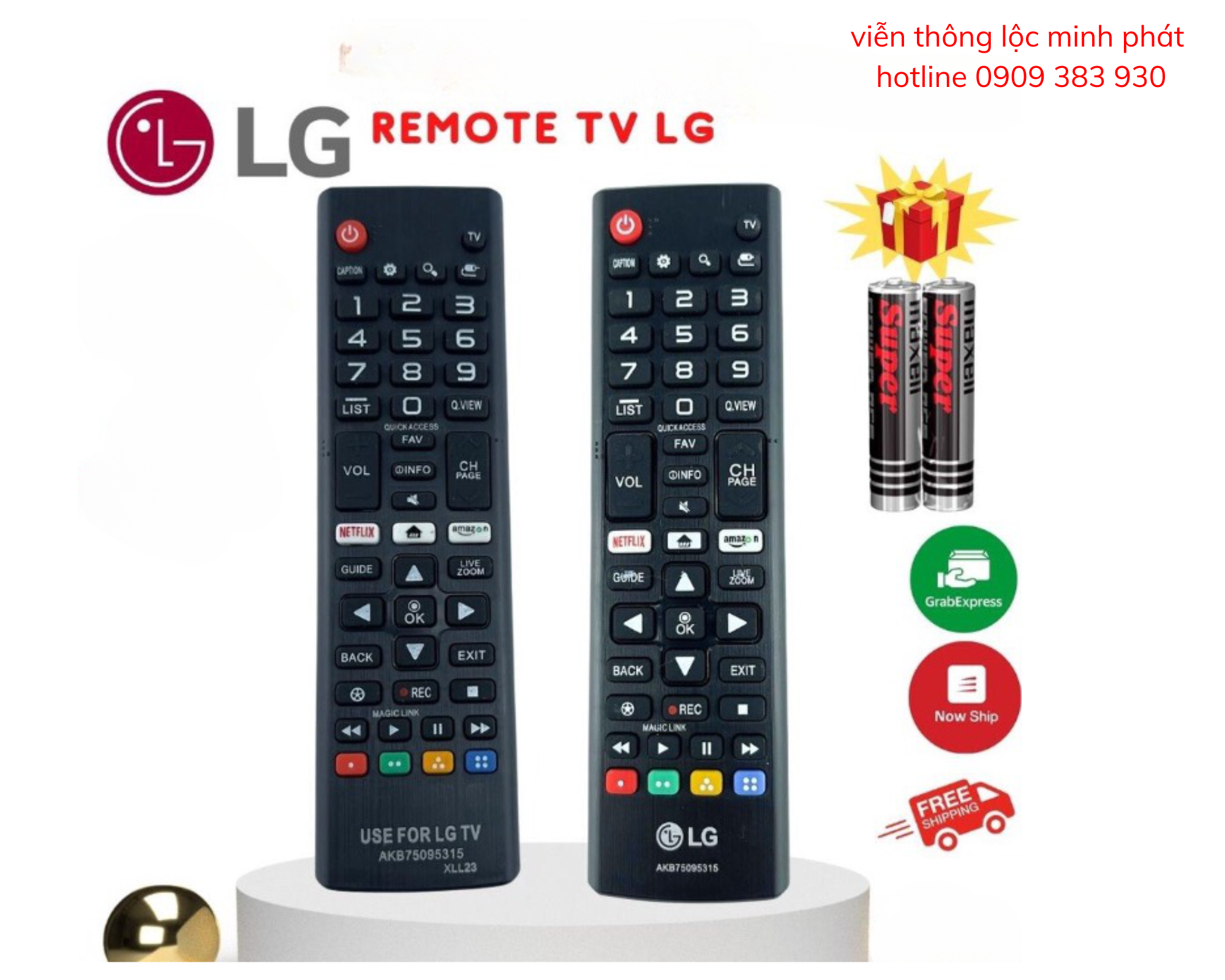 Remote điều khiển tivi LG SMART 2018, điều khiển TV LG các dòng Led / LCD - Tặng kèm pin
