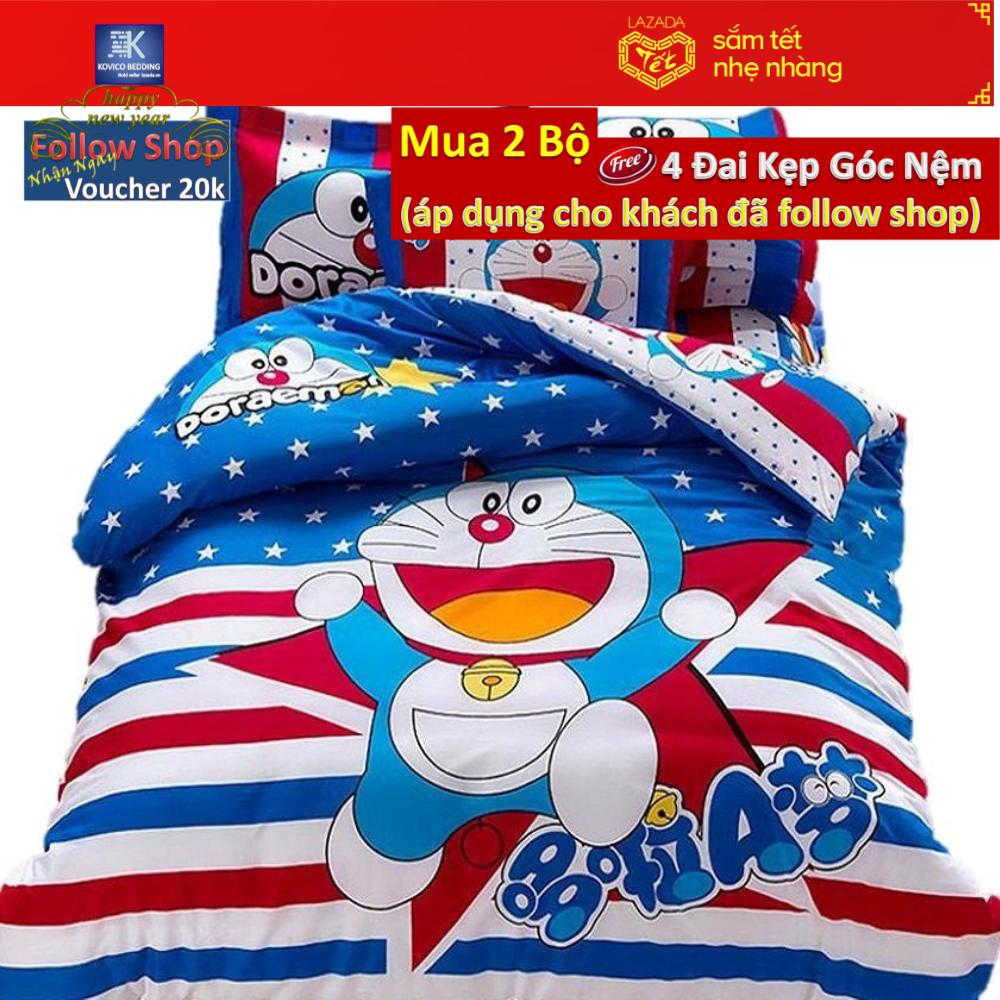 Bộ ga giường doraemon sao xanh