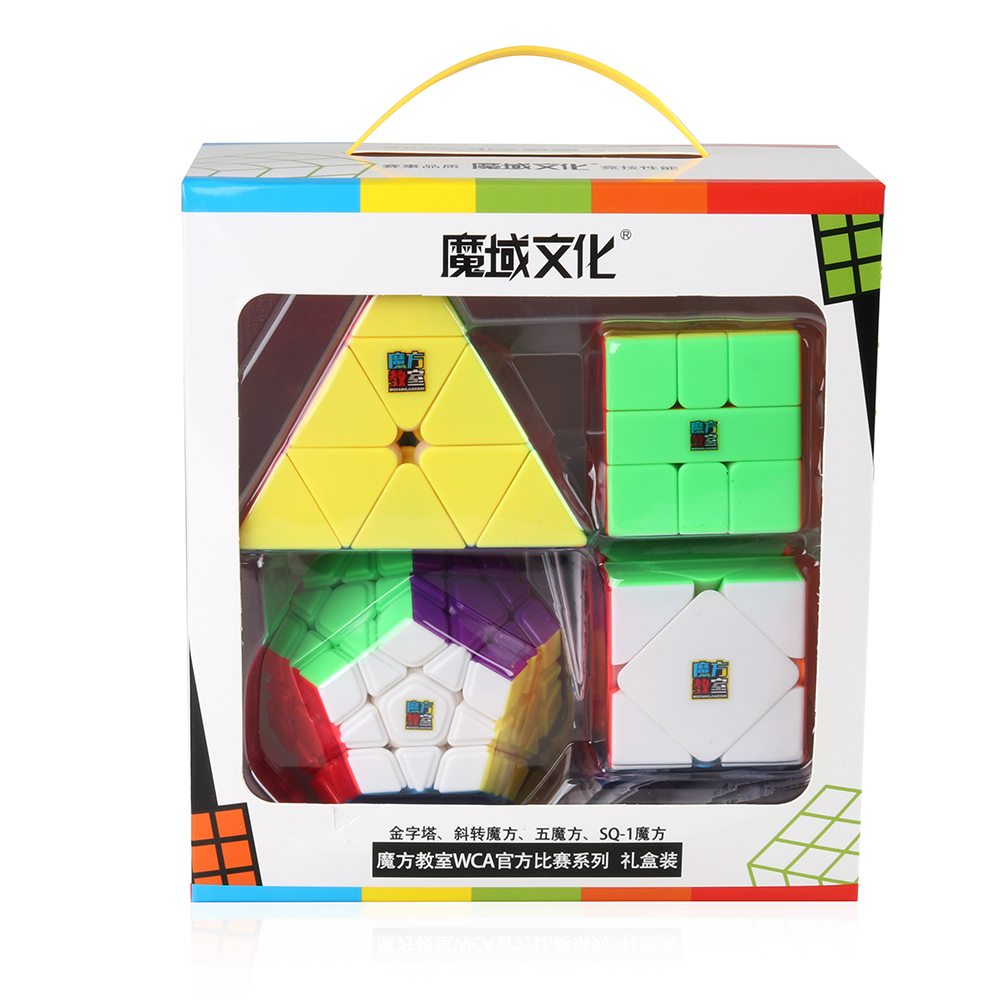 Combo 4 Rubik Biến thể Moyu Stickerless - 4 Rubik biến thể Cao Cấp
