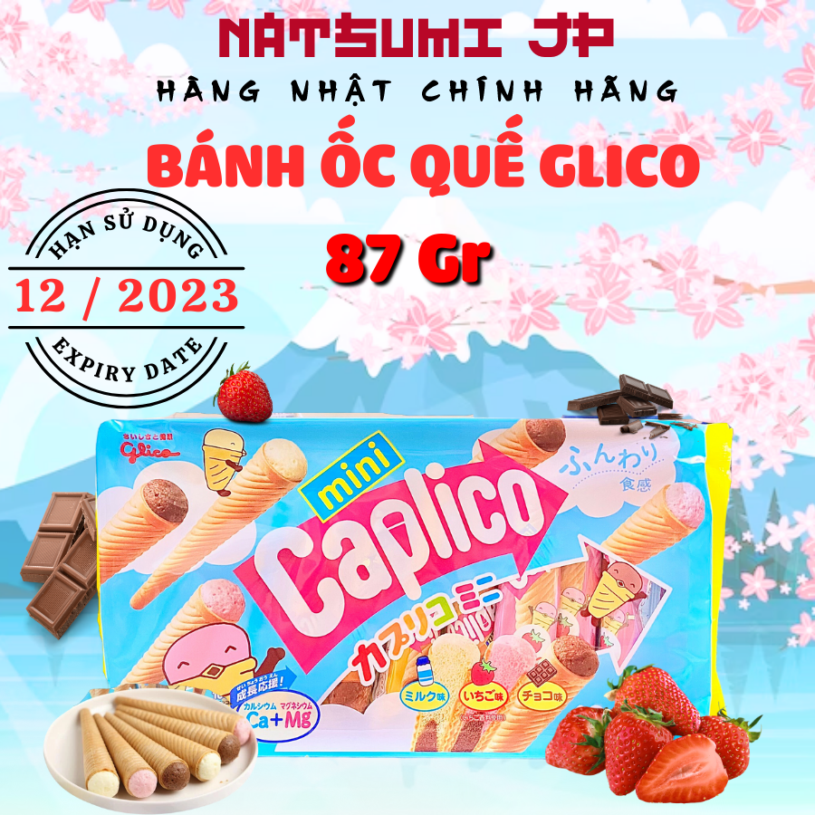 Bánh que kem ốc quế glico cho bé trên 1 tuổi nhật bản