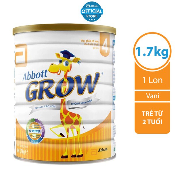 Sữa bột abbott grow 2+ lon 1.6kg - hsd luôn mới