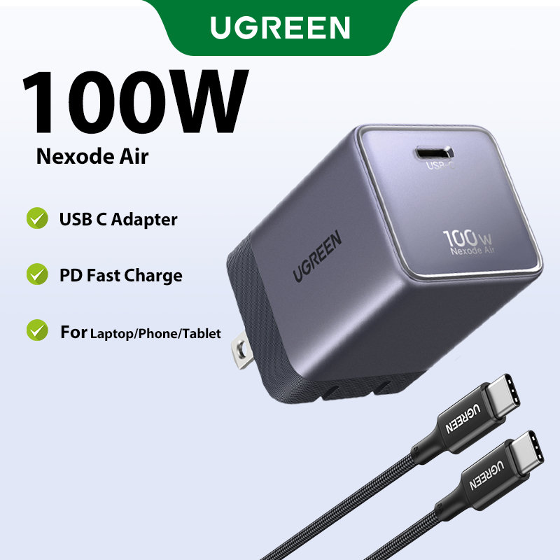 【Nexode Air】Ugreen 100W Ultra Mini Charger Foldable Plug for iPhone 17 Pro Max Samsung S26 Ultra Model:45935