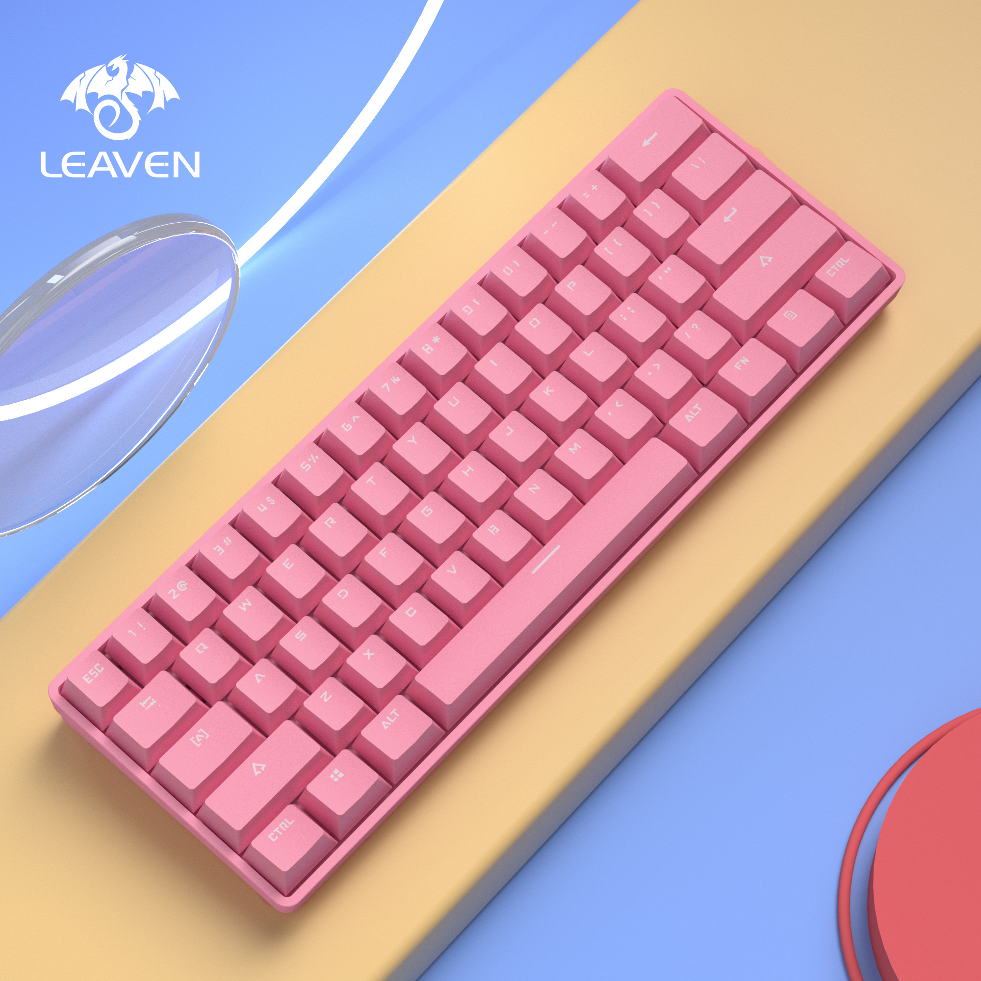 K28 wireless mechanical keyboard 61-key wired gaming office notebook special spot mechanical keyboard cross-border explosion
