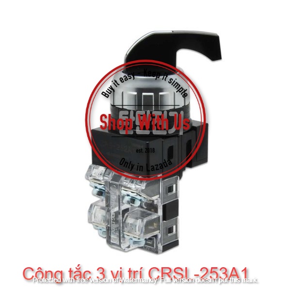 Công tắc xoay 3 vị trí Hanyoung Nux -SELECTOR SWITCH CRSL 253A1 - công tắc phi 25mm