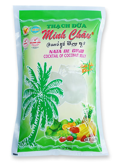Thạch dừa Minh Châu bịt 500gram thơm ngon hảo hạn