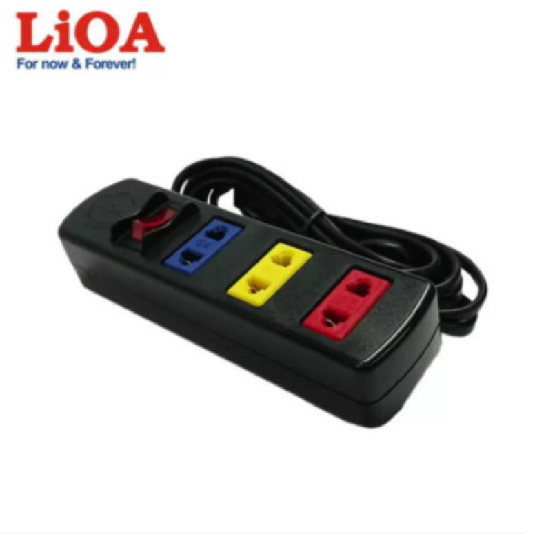 Ổ cắm kéo dài lioa - 3 ổ - 3m/ 5m -có công tắc an toàn