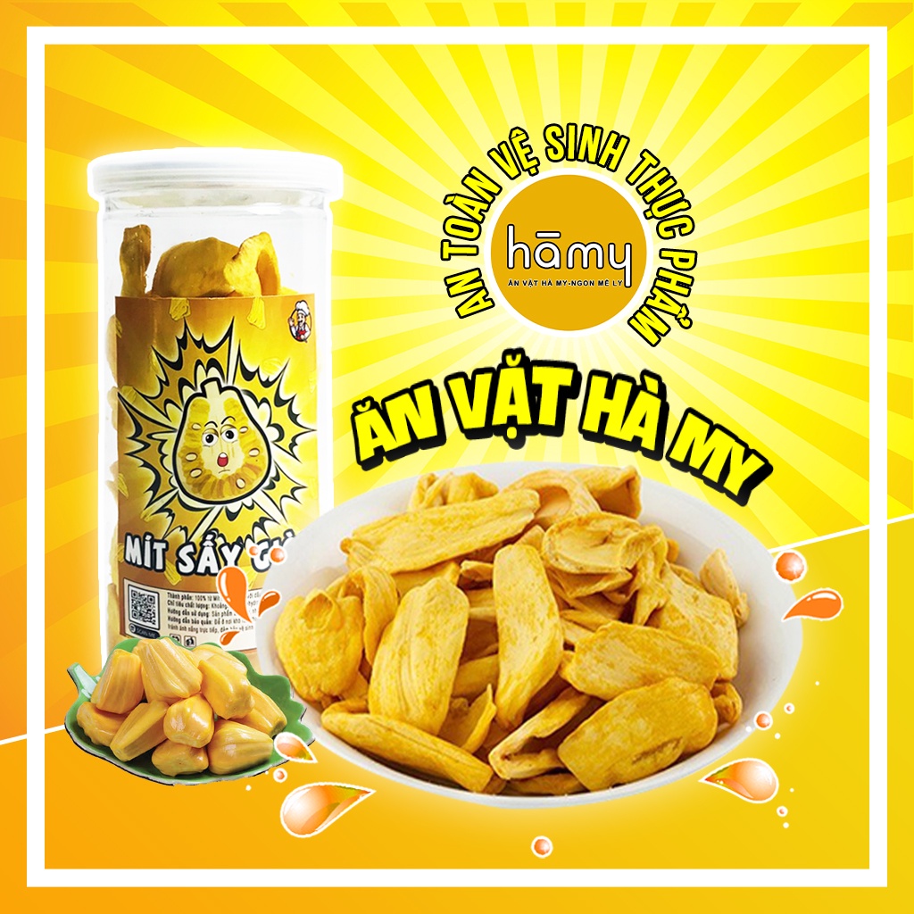 Mít Thái sấy giòn hũ pet 230g đồ ăn vặt Hà My ngon bổ rẻ