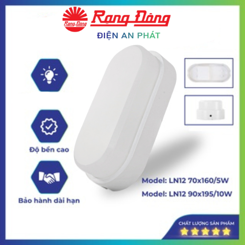 Đèn led ốp tường rạng đông 10w model: ln12 90x195/10w