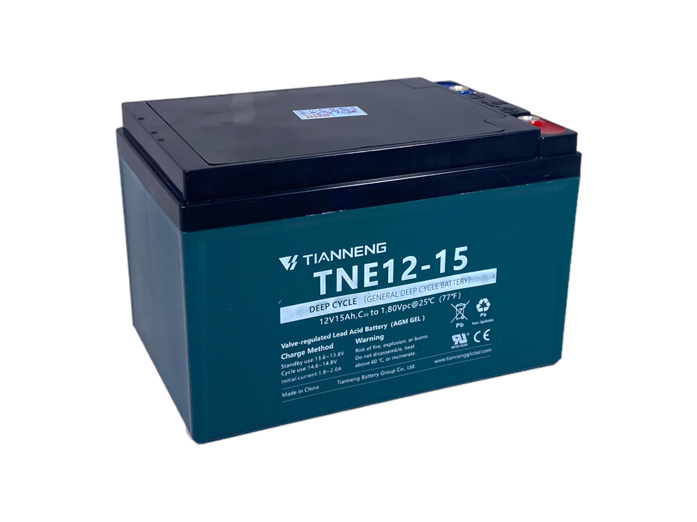 Bình ắc quy xe đạp điện tian neng agm gel tne12-15