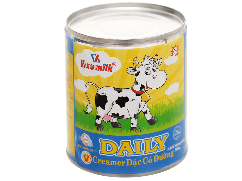 Sữa đặc/kem đặc có đường daily lon 380gr
