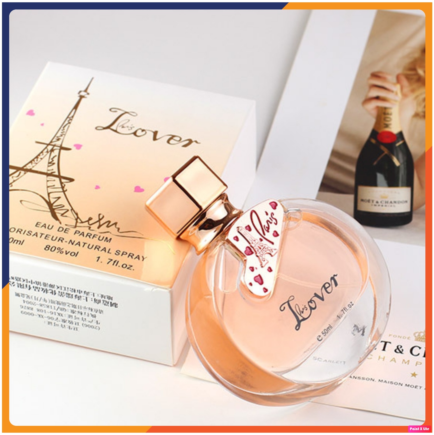 Nước hoa nữ cao cấp chính hãng Paris Lovers hương thơm hoa trái mùa hè từ nước Pháp, mùi hương dịu nhẹ, ngọt ngào, thơm lâu quyến rũ, mùi kẹo, dạng xịt, nhỏ gọn bỏ túi được, nước hoa nữ mini giá rẻ 50m Melystore MP007