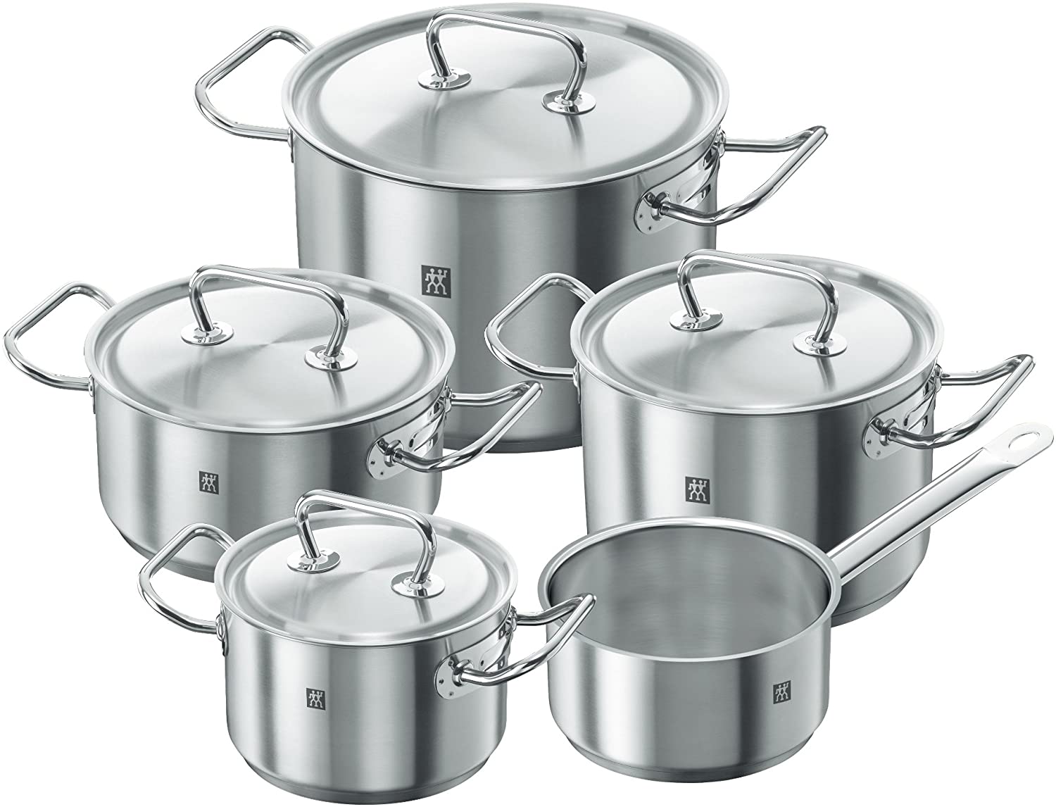 Bộ nồi Zwilling Twin Classic 5 món thép không gỉ dùng cho mọi loại bếp